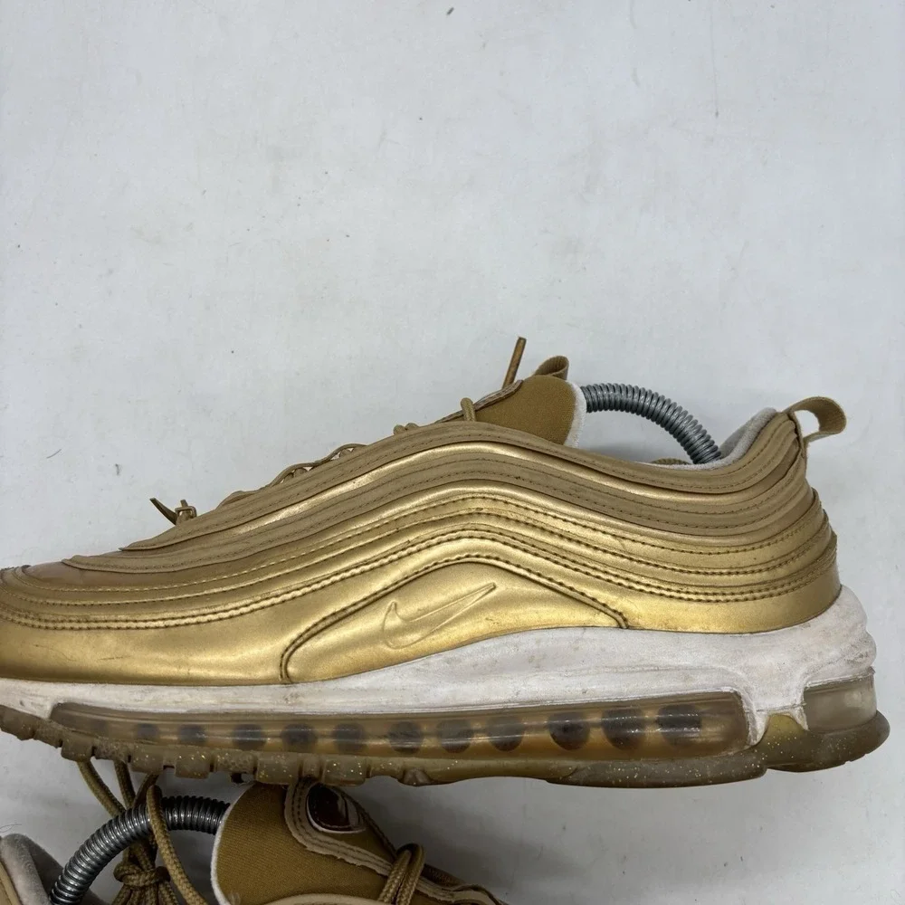 Nike Air Max 97 OG QS Metallic Gold 2017 Womens 10 Lace Up y2k 884421700